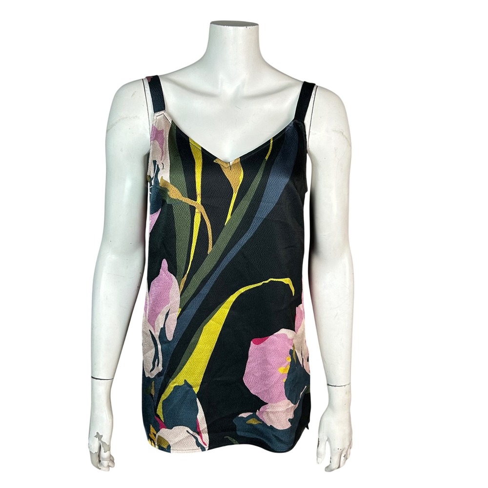 Ted Baker London Camisole Top Medium Baylor Floral V-Neck Adjustable Strap